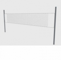 профессиональные волейбольные стойки со скрытым механизмом натяжения сетки hercules 5370