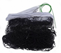 сетка волейбольная pesmenpol d=3 мм с антеннами, обшитая лентой, черная