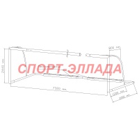 ворота 7,32*2,44 м разборные свободностоящие с противовесом
