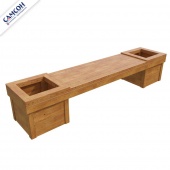 скамейка с вазонами (сосна)