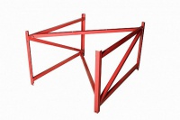 ферма баскетбольная 1,2м для щита из оргстекла 1,8x1,05м