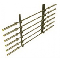 кронштейн под грифы profi-fit настенный, на 10 шт, горизонтальное хранение