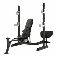 скамья со стойками tunturi pure olympic bench