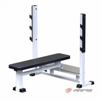 скамья для штанги со стойками горизонтальная arms ar012