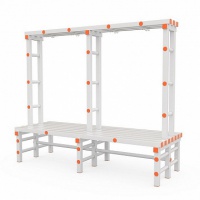 скамья-вешалка 2-сторонняя 2000х734х1700мм