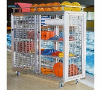 тележка для хранения инвентаря haspo алюминий, на колёсиках макси 924-430