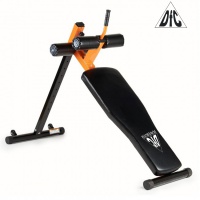 скамья для пресса dfc черная/оранж.