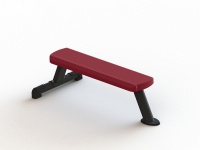 горизонтальная скамья kraft fitness kffby