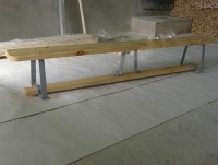 скамья гимнастическая atlet на регулируемых металлических ножках 2 м imp-a289