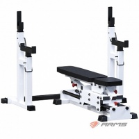 скамья регулируемая со стойками arms ar004