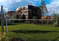 универсальные стойки из нержавейки (волейбол, бадминтон, б.теннис) hercules 4374