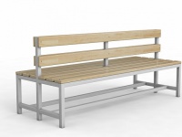 скамейка для раздевалки двухсторонняя glav 10.300