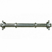 гриф для гантели с замками oxygen fitness l=40,5 см d=25 мм btc_16