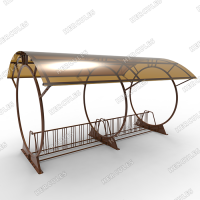 велопарковка с навесом круги