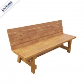 скамейка со спинкой (сосна)