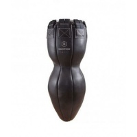 боксерский мешок фигурный двухуровневый 60-50кг. 100х40 нат. кожа+ тент/ цепи+кольцо+карабин