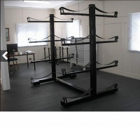 стеллаж для хранения каяков и байдарок двусторонний hercules 4357