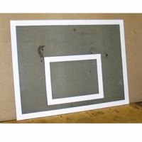 щит баскетбольный монолитный поликорбанат 10 мм, игровой без основания, 1,80*1,05 м м198