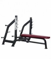 олимпийская горизонтальная скамья kraft fitness kfofb