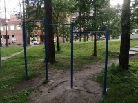 турник уличный "каскад" тройной разноуровневыми перекладинами apolonsport