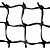 сетка для большого тенниса polsport тренировочная d=4мм с тросом черная