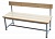 скамья для раздевалок plastep сс-150 со спинкой, 1,5 м