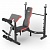 скамья силовая со стойками unix fit bench 135