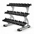 подставка под гантели на 10 пар (3 ряда) precor dbr814