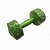 гантель виниловая 2 кг euro classic салатовый
